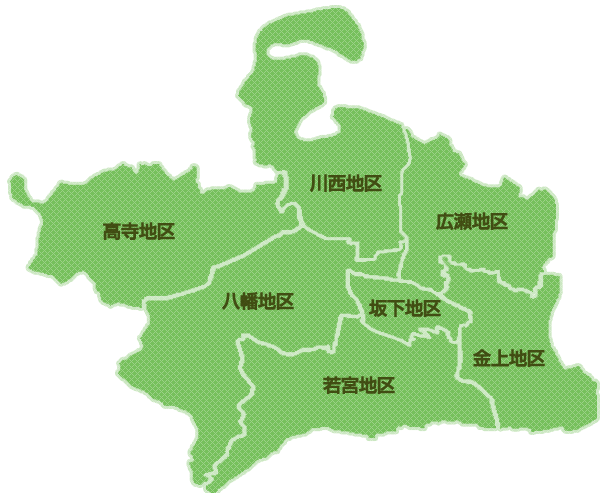 会津坂下町の地区図