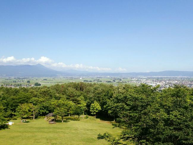 会津盆地の風景