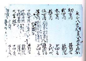 塔寺八幡宮長帳の写真2