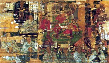 紙本著色浄土高祖絵系図