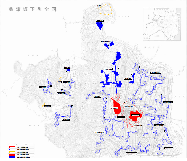 会津坂下町下水道整備計画図