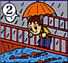 雨が降り続いているのに川の水位が下がる