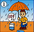 雨に注意しましょう 